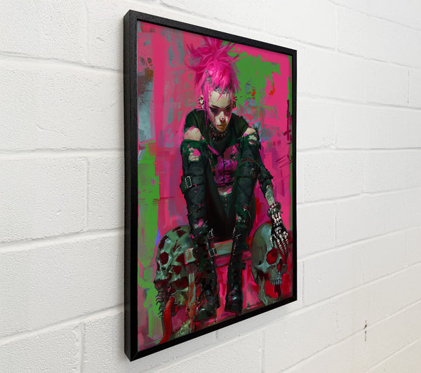 Pink Punk Skull