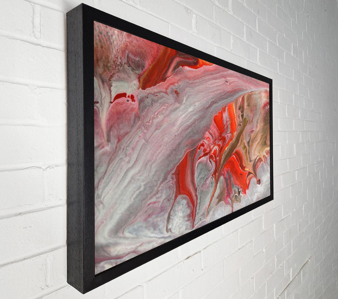  A Canvas Print of Crimson Flowing Forms Canvas Print