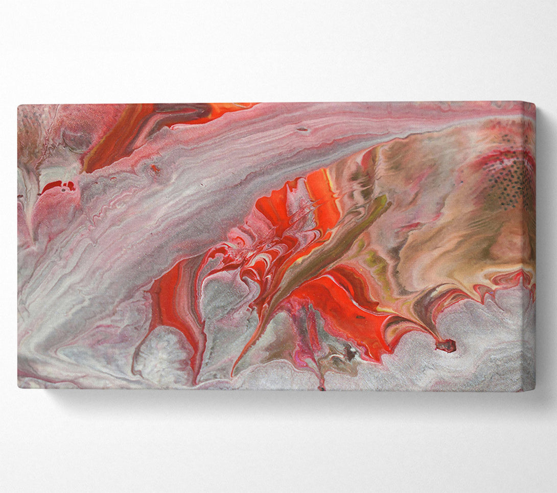  A Canvas Print of Crimson Flowing Forms Canvas Print