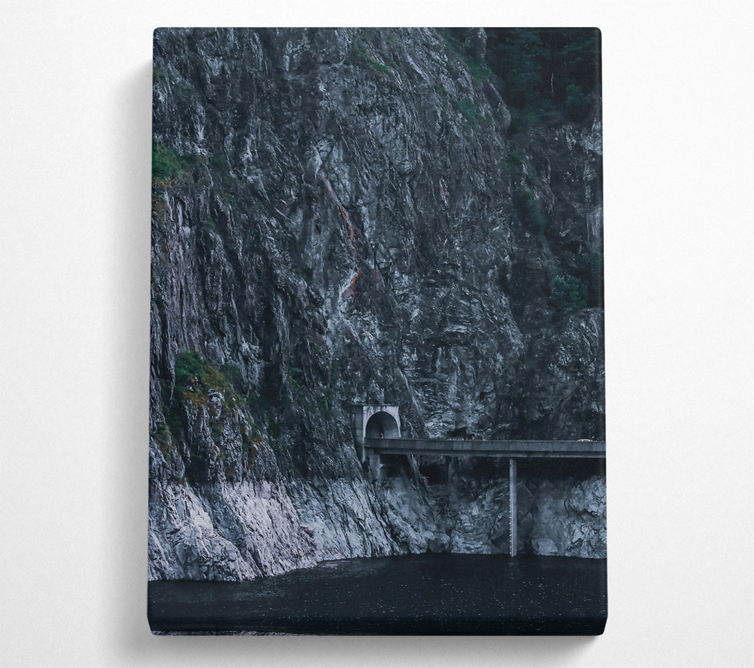  A Canvas Print of Grey Mountain Tunnel Canvas Print