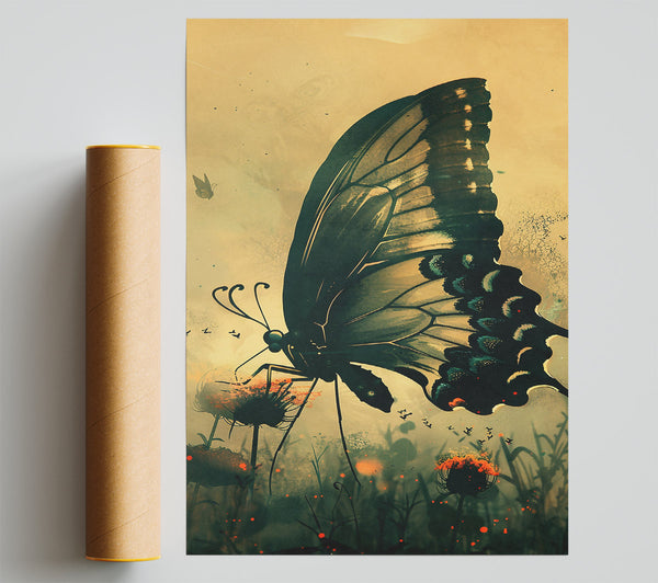 Golden Winged Wanderer Giclee Print
