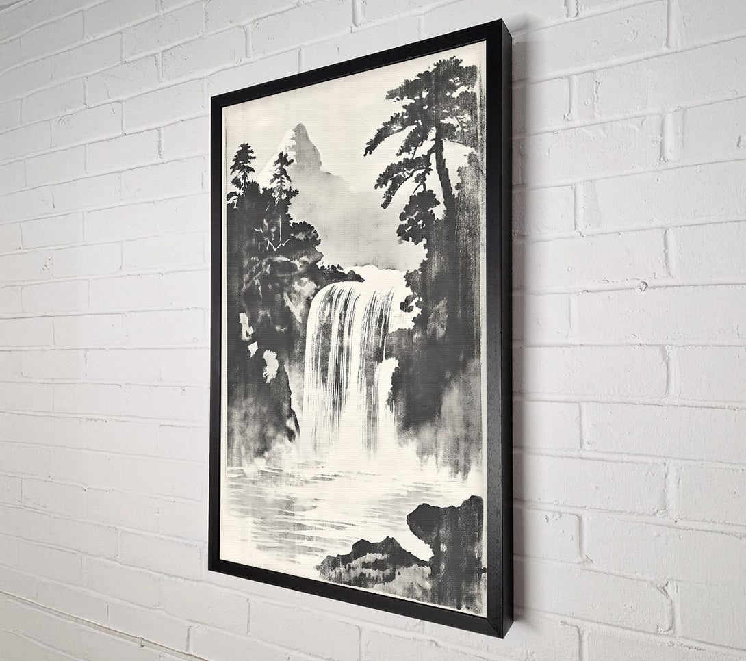  A Canvas Print of White Water Cascade Canvas Wall Art