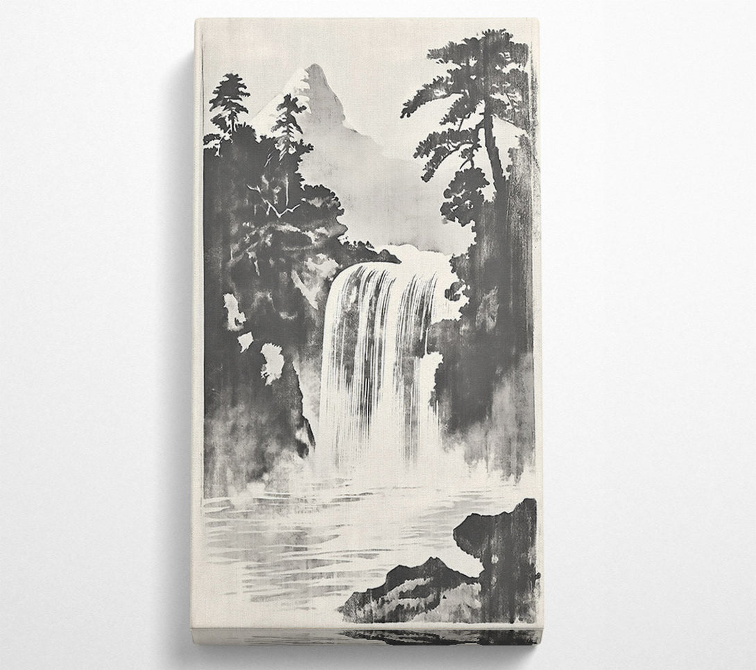  A Canvas Print of White Water Cascade Canvas Wall Art