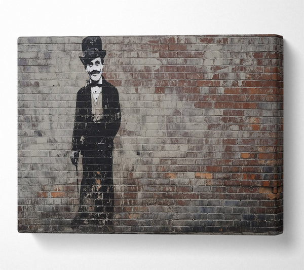 A Canvas Print of Charlie Chaplin Graffiti Canvas Art