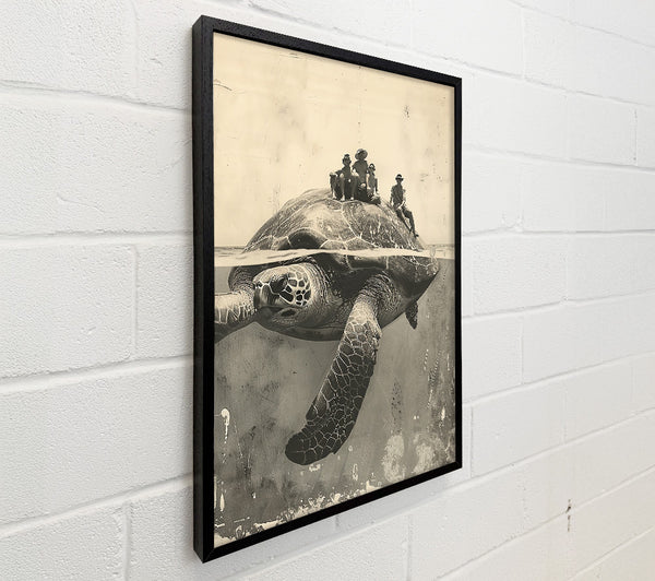 Sepia Turtle Riders
