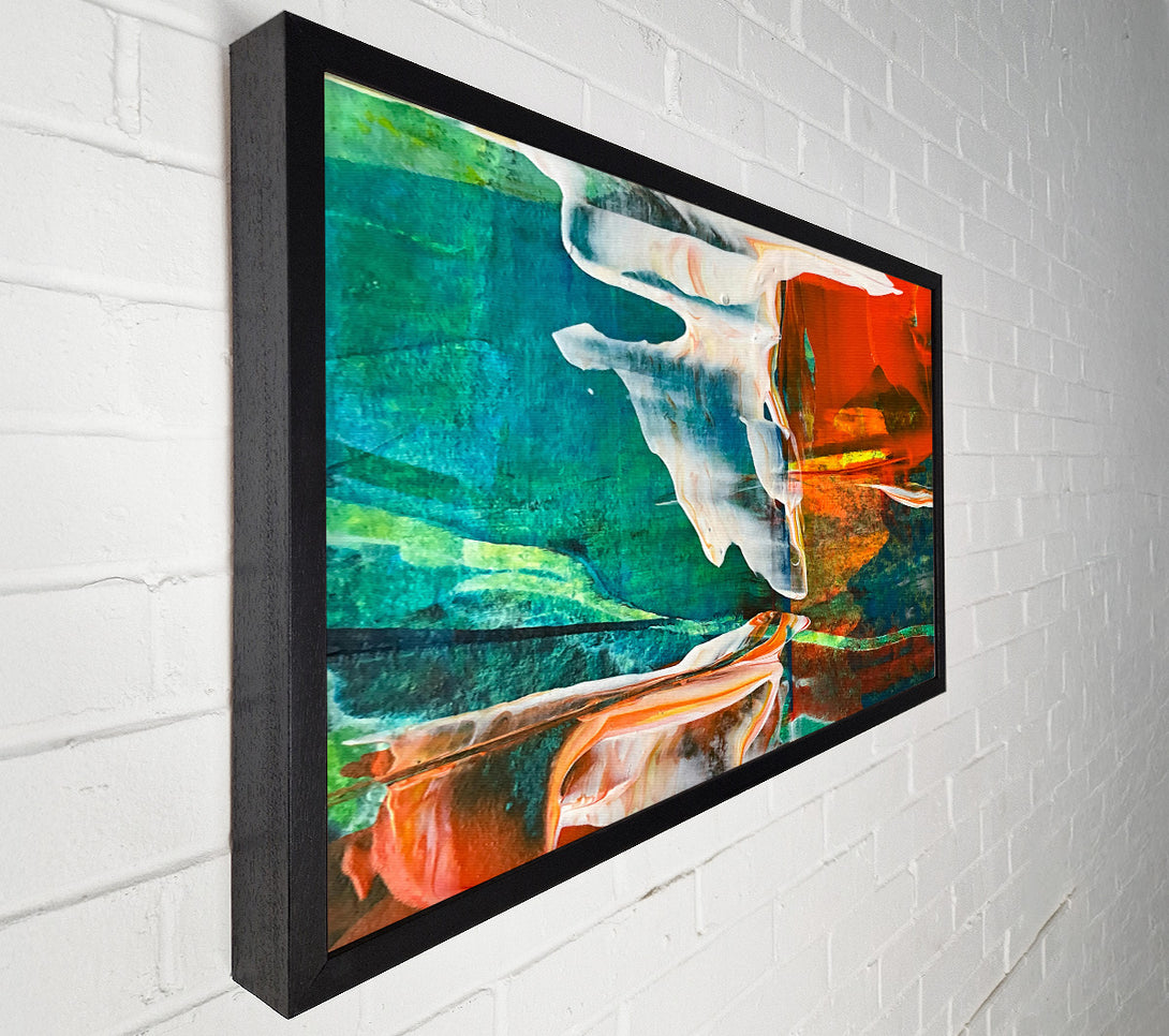  A Canvas Print of Emerald Sunset Flow Canvas Art