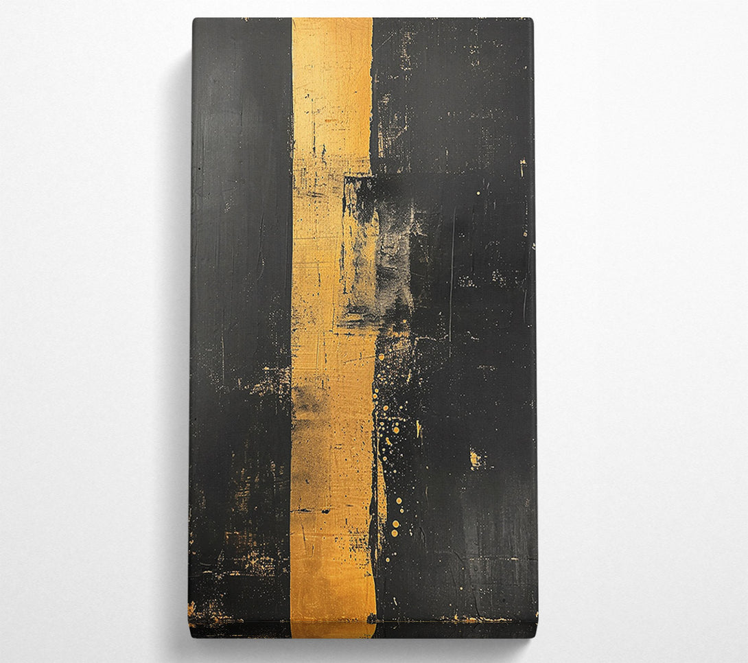  A Canvas Print of Golden Black Divide Canvas Wall Art