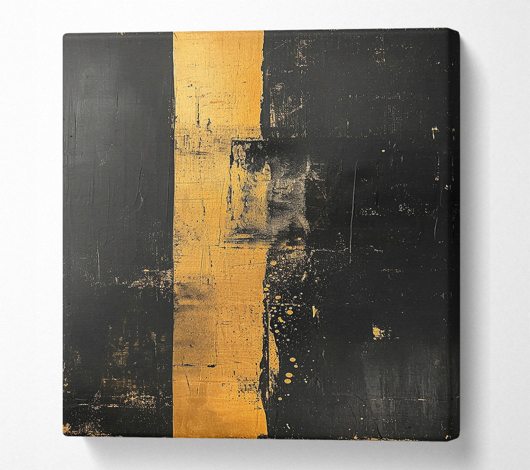  A Canvas Print of Golden Black Divide Canvas Wall Art