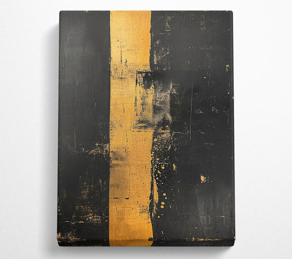  A Canvas Print of Golden Black Divide Canvas Wall Art