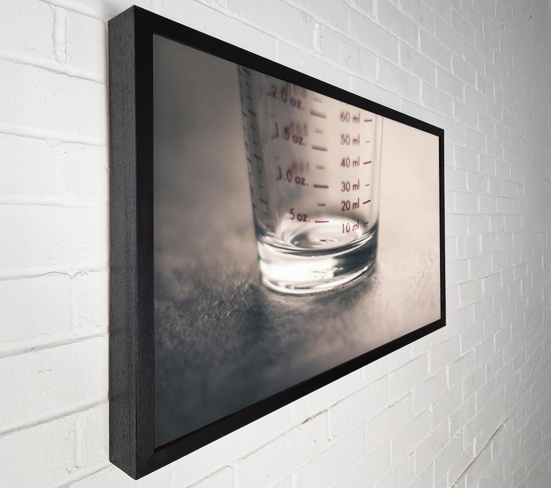  A Canvas Print of Clear Glass Measuring Cup Canvas Art