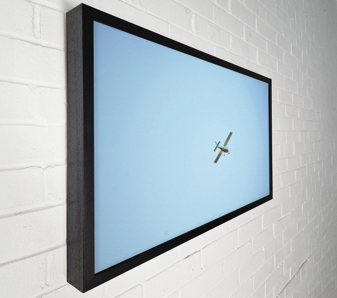  A Canvas Print of Pale Blue Plane Canvas Wall Art