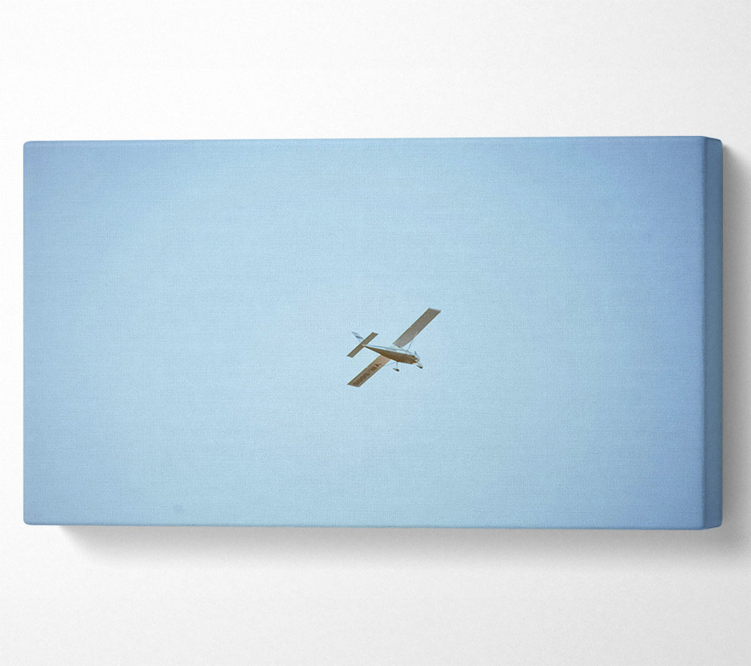  A Canvas Print of Pale Blue Plane Canvas Wall Art