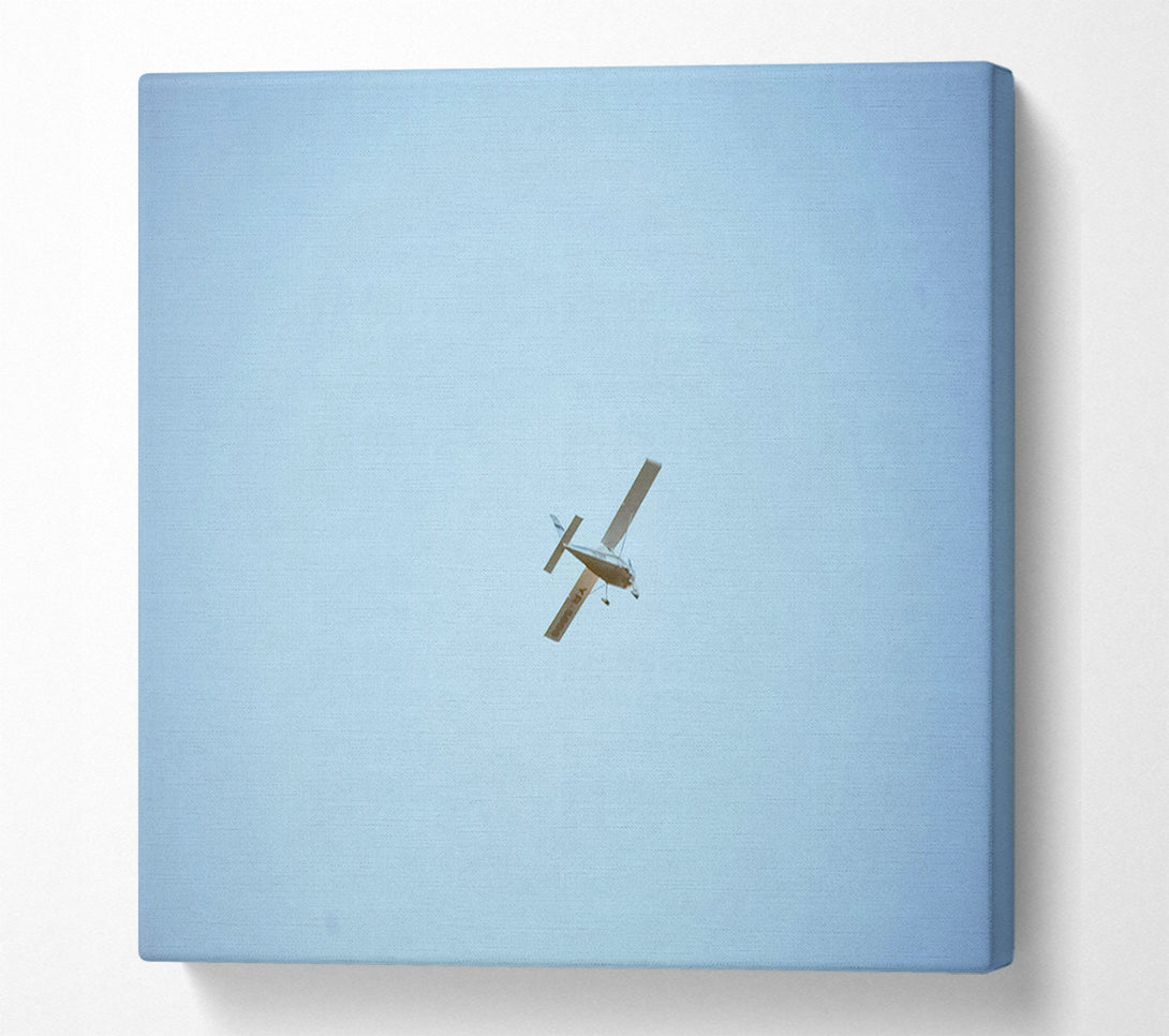  A Canvas Print of Pale Blue Plane Canvas Wall Art
