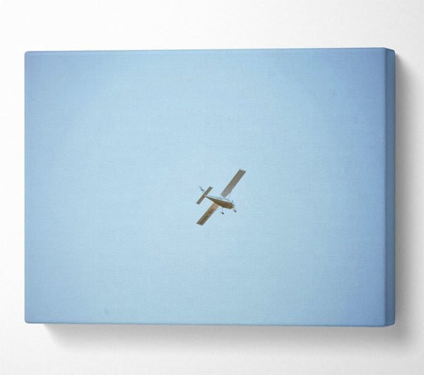  A Canvas Print of Pale Blue Plane Canvas Wall Art