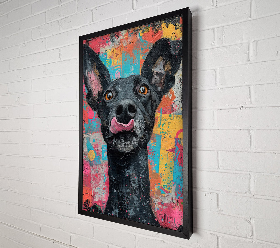  A Canvas Print of Cheeky Dog Canvas Print