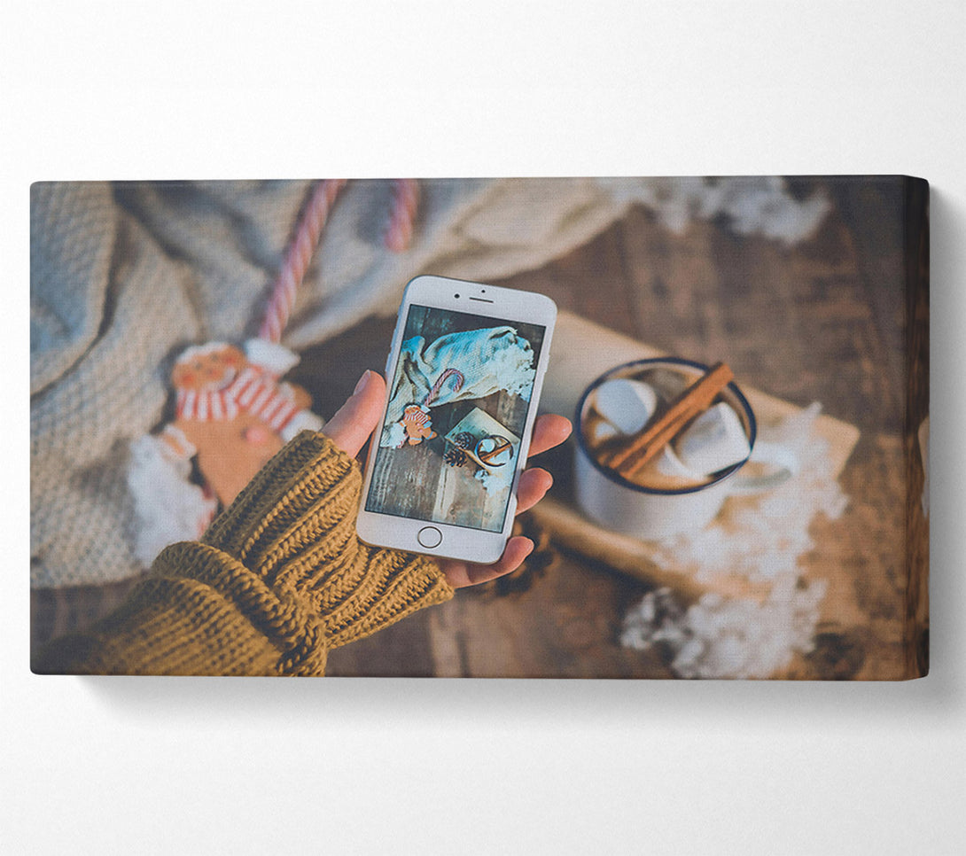  A Canvas Print of Golden Winter Moment Canvas Wall Art