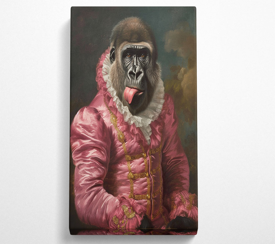 A Canvas Print of Cheeky Gorilla Prince Canvas Art