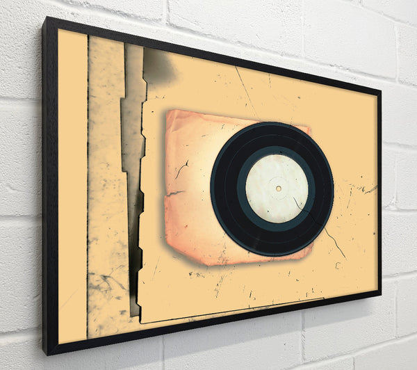 Beige Vinyl Record