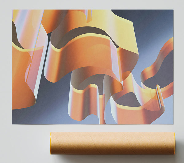 The Orange Flow Poster