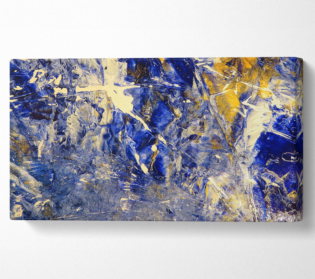  A Canvas Print of Indigo Flowing Lines Canvas Art