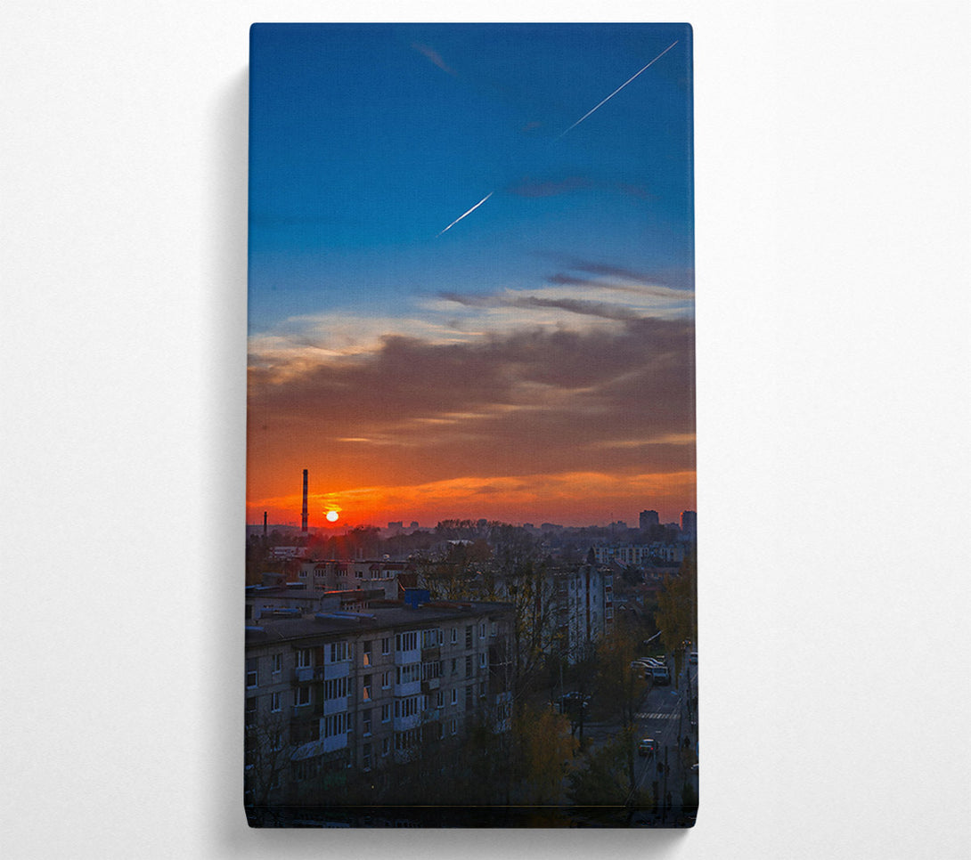  A Canvas Print of Orange City Sunset Canvas Art