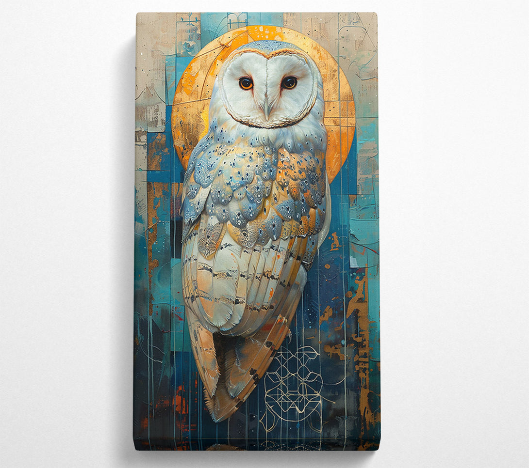  A Canvas Print of Golden Owl'S Gaze Canvas Art