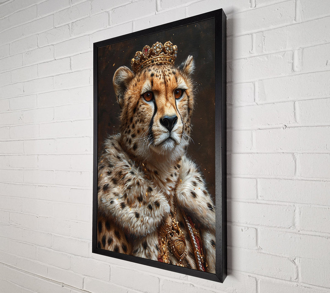  A Canvas Print of Cheetah Royalty Canvas Wall Art