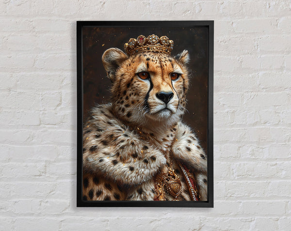 Cheetah Royalty Framed Print