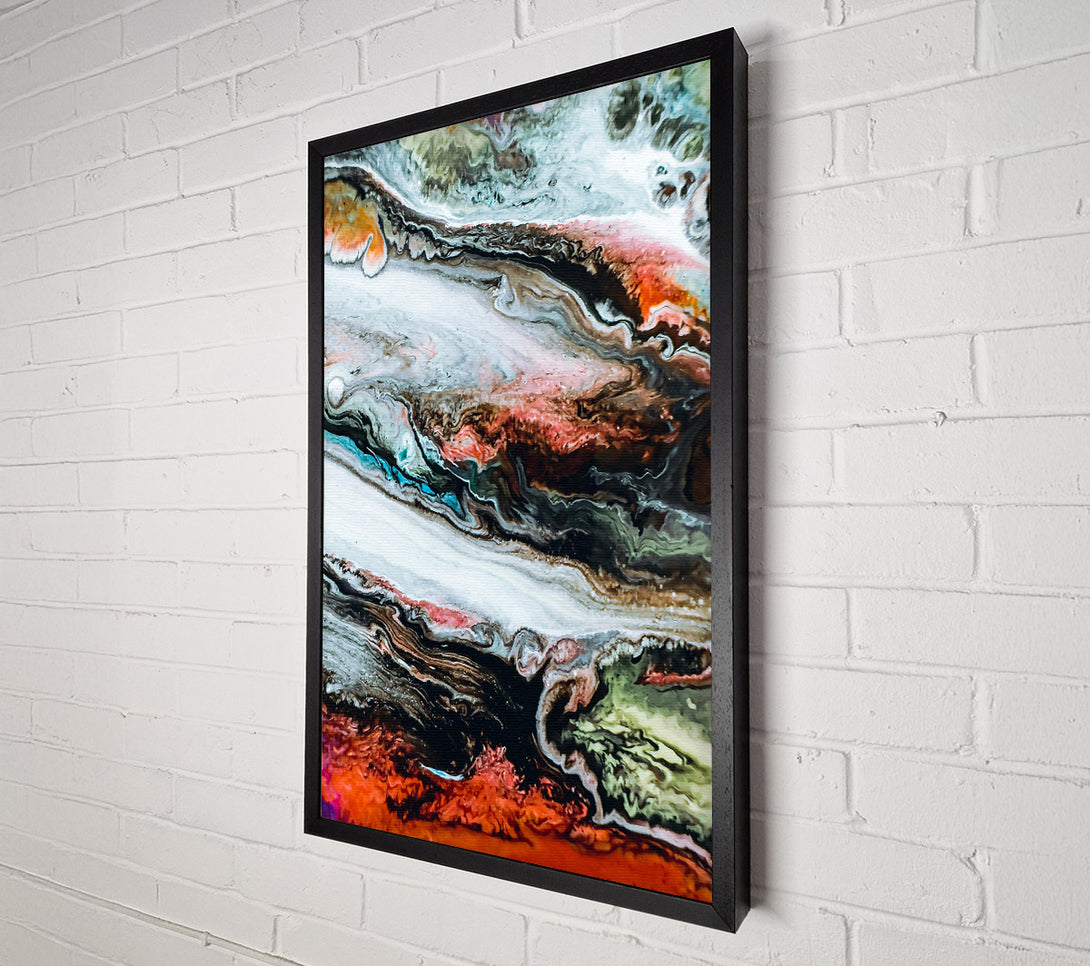 A Canvas Print of Crimson Cosmic Swirls Canvas Print