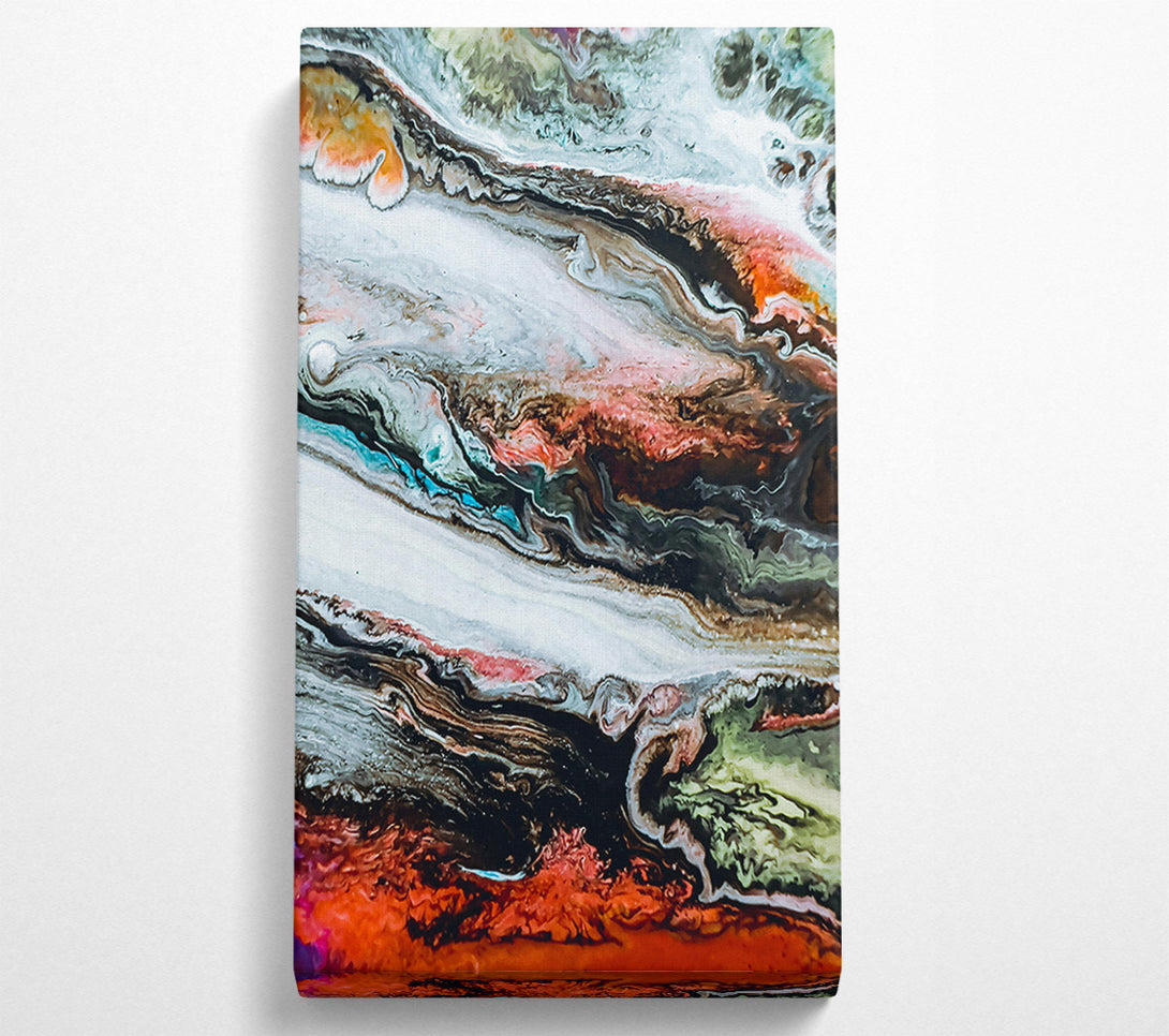  A Canvas Print of Crimson Cosmic Swirls Canvas Print