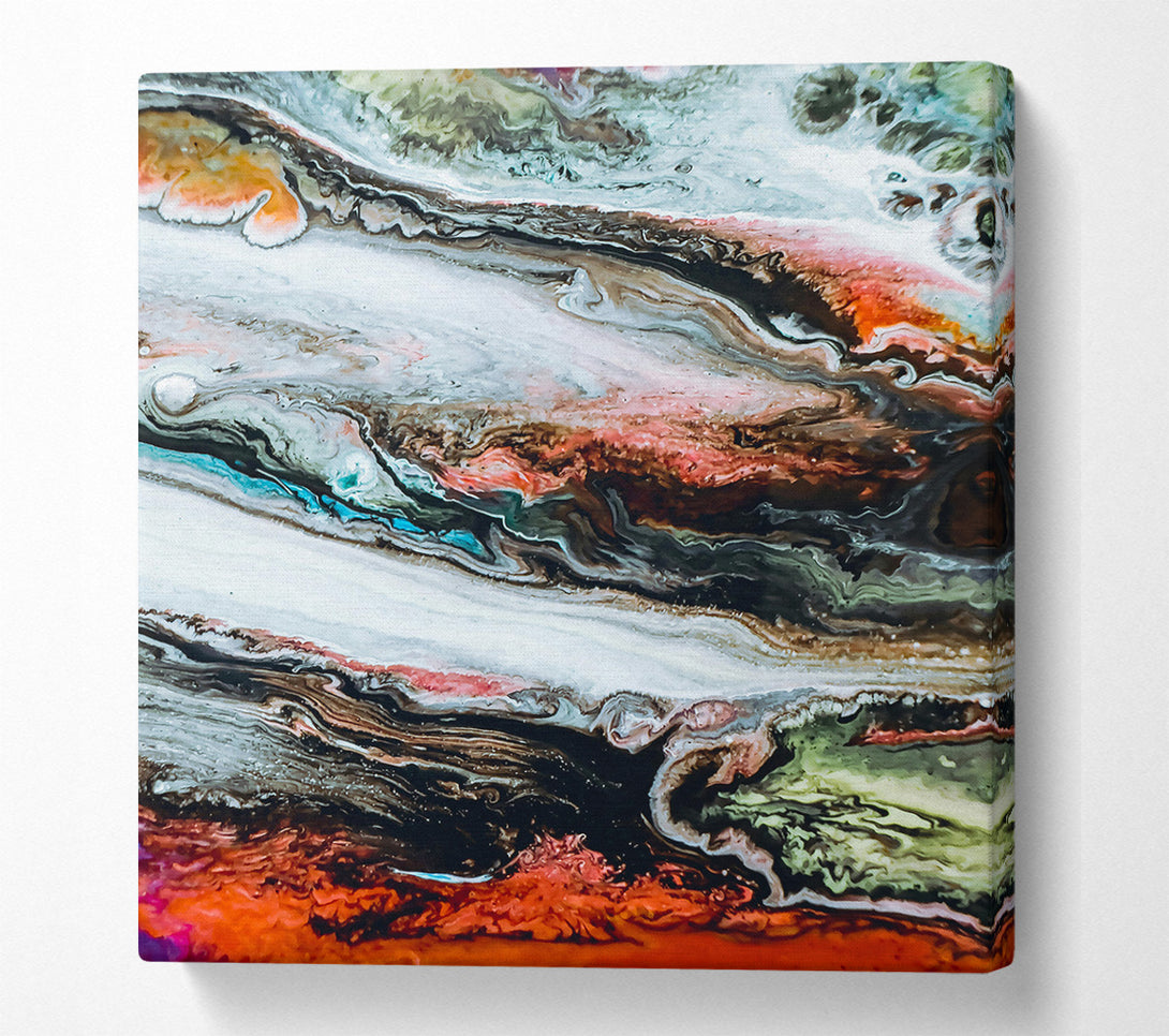  A Canvas Print of Crimson Cosmic Swirls Canvas Print