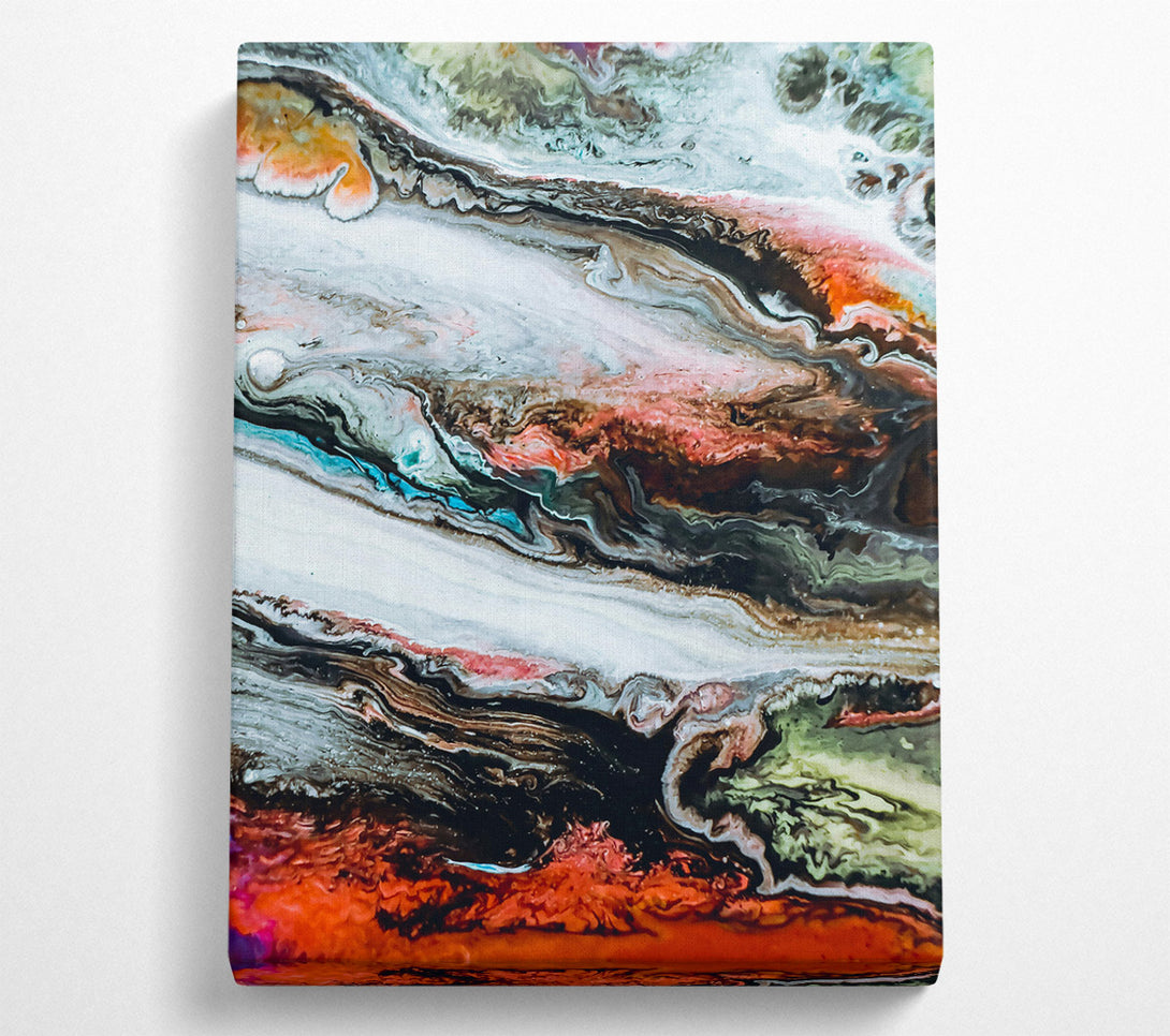  A Canvas Print of Crimson Cosmic Swirls Canvas Print