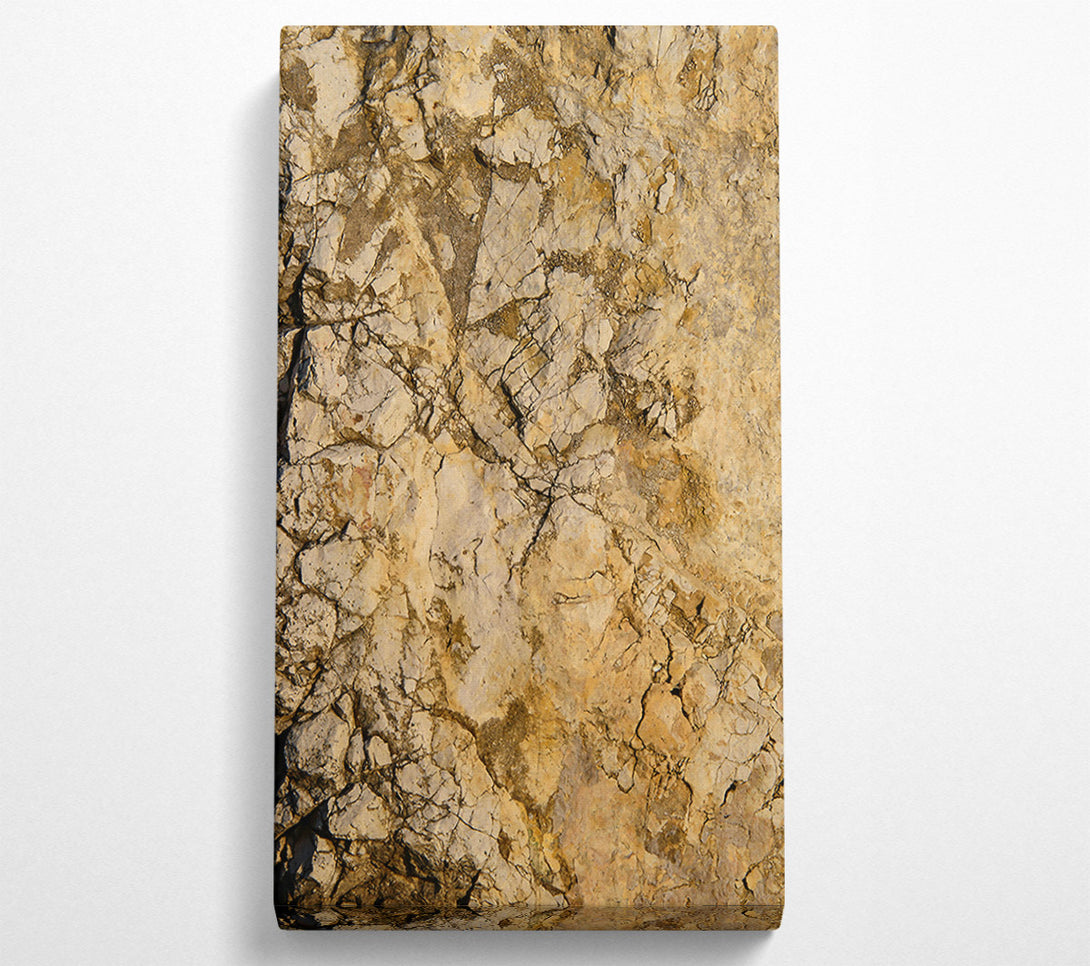 A Canvas Print of Cracked Gold Stone Canvas Print