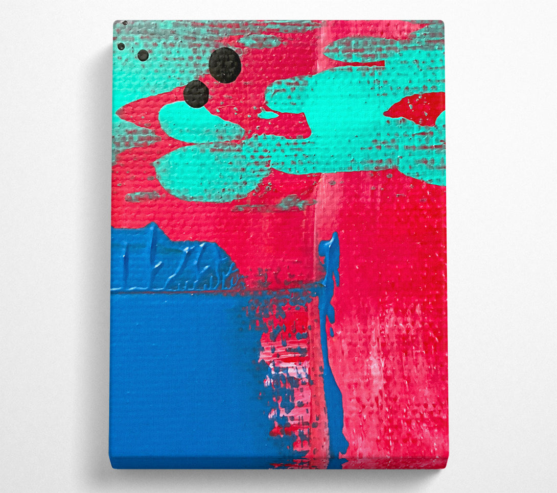  A Canvas Print of Crimson Abstract Swirl Canvas Print
