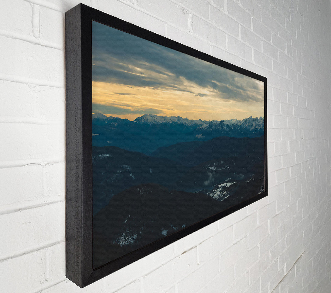  A Canvas Print of Blue Mountains Sunset Canvas Art