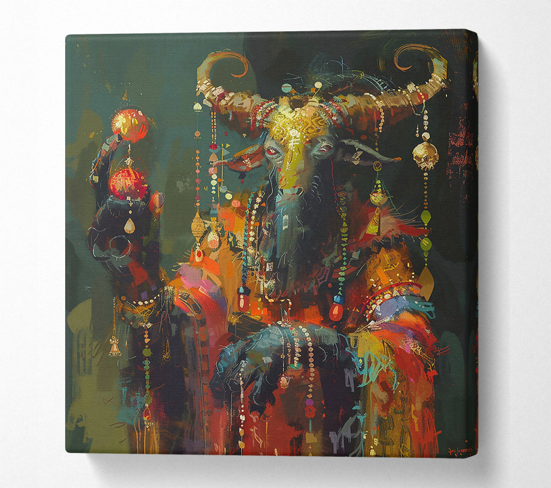  A Canvas Print of The Golden Bull Canvas Print