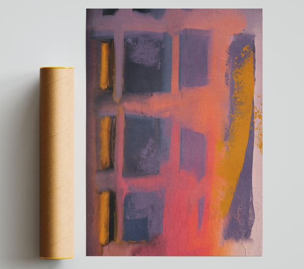 Orange And Purple Hues Print
