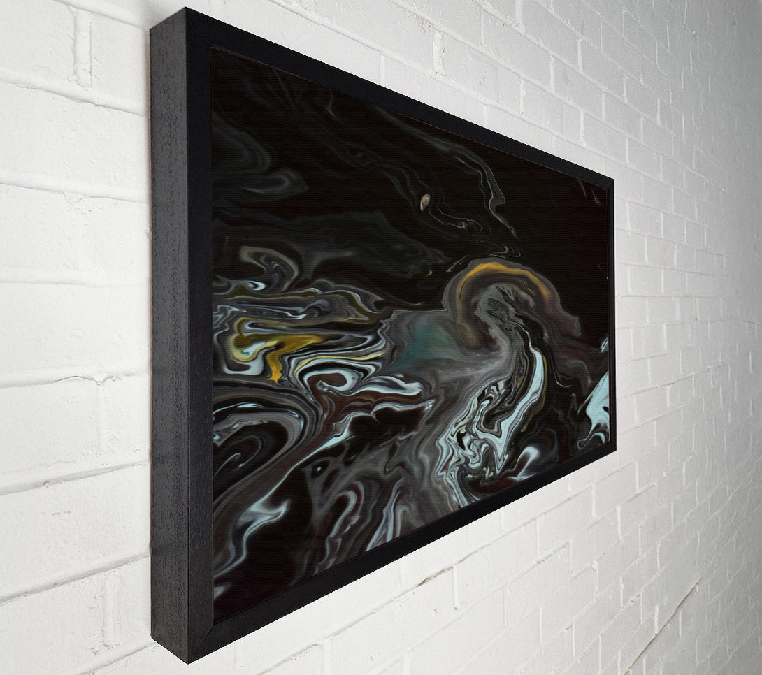  A Canvas Print of Black Swirling Dreams Canvas Wall Art