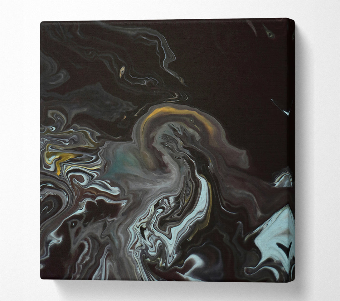  A Canvas Print of Black Swirling Dreams Canvas Wall Art