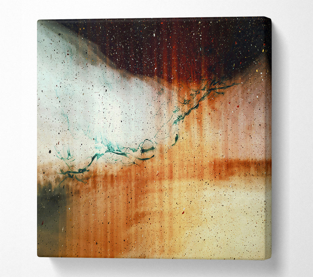  A Canvas Print of Rust And Teal Dreams Canvas Art