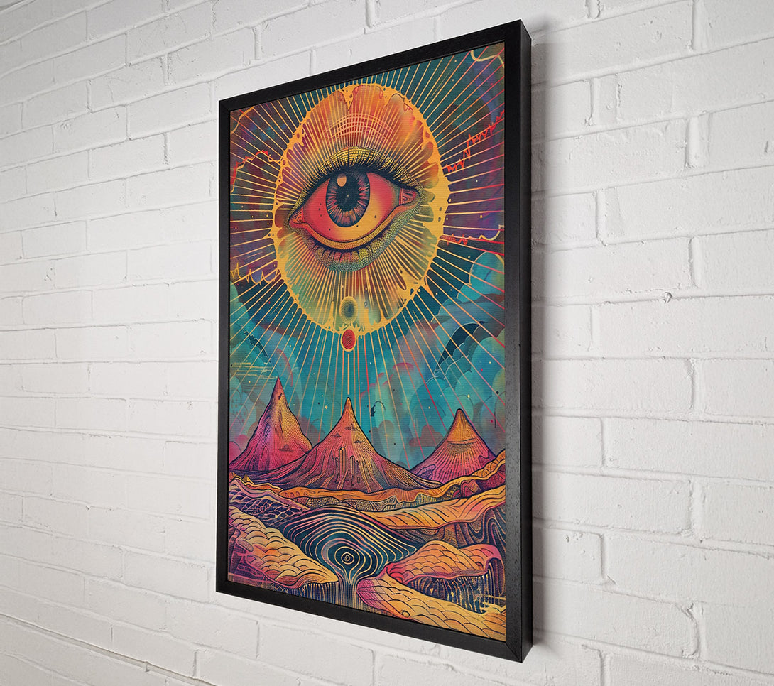  A Canvas Print of Golden Eye Of The Sun Canvas Wall Art