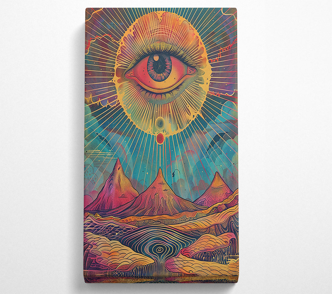  A Canvas Print of Golden Eye Of The Sun Canvas Wall Art