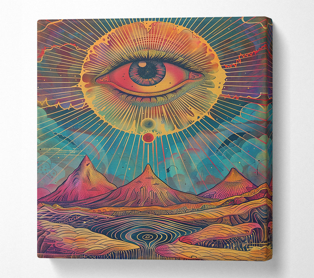  A Canvas Print of Golden Eye Of The Sun Canvas Wall Art