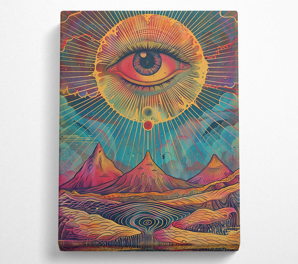 A Canvas Print of Golden Eye Of The Sun Canvas Wall Art