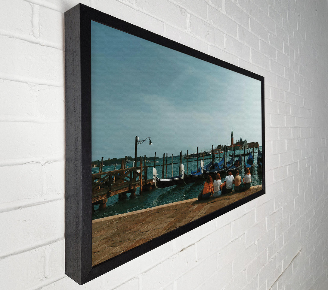  A Canvas Print of Blue Gondola Dreams Canvas Art