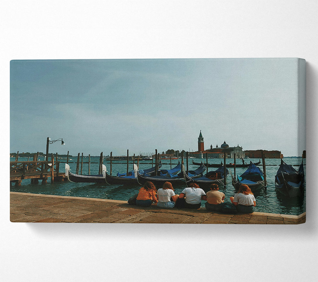  A Canvas Print of Blue Gondola Dreams Canvas Art