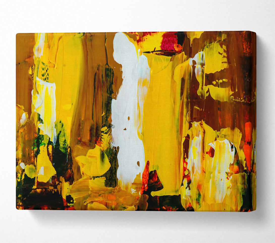  A Canvas Print of Golden Abstract Dance Canvas Print