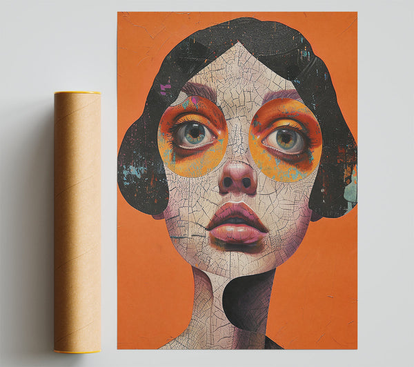 Orange Gaze Poster