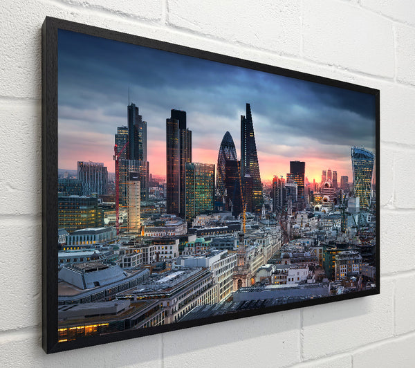 Pink London Skyline