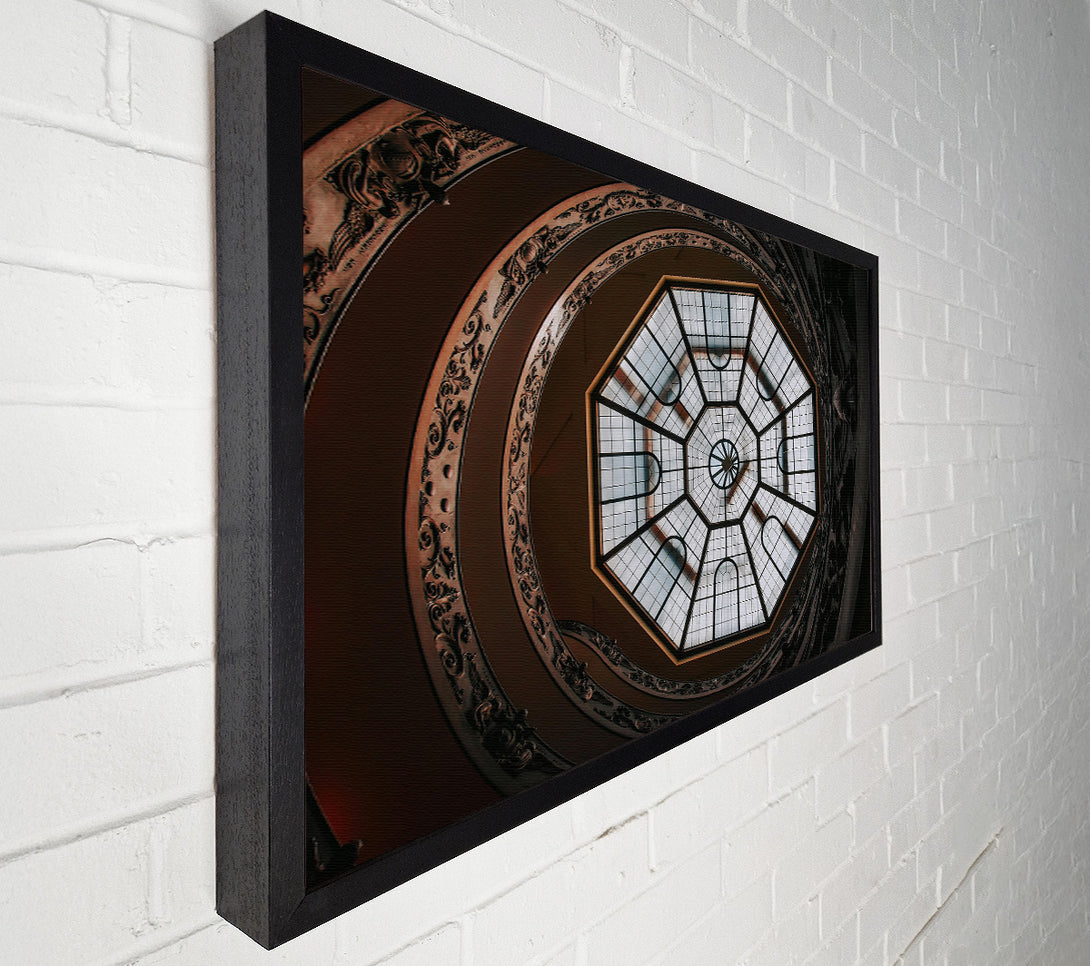  A Canvas Print of Brown Glass Spiral Canvas Art